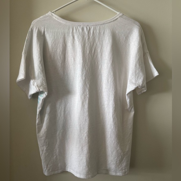 Like New Chico's Linen Tropical Tee - Picture 14 of 14